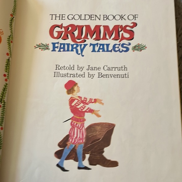Vintage Hard Cover Story Anthology 1977 Golden Book of Grimm’s Fairy Tales - Picture 7 of 15